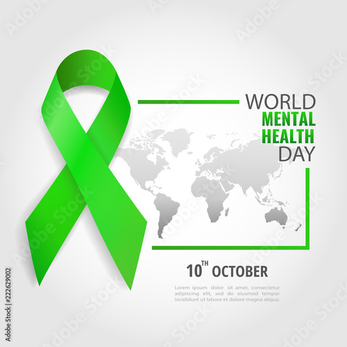Vector Illustration on the theme World Mental Health Day
