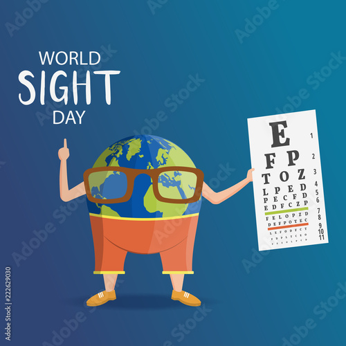 Vector Illustration on the theme World Sight Day

