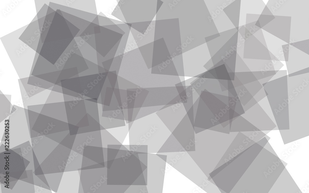 Multicolored translucent squares on white background. Red tones. 3D illustration Multicolored translucent squares on white background. Red tones. 3D illustration