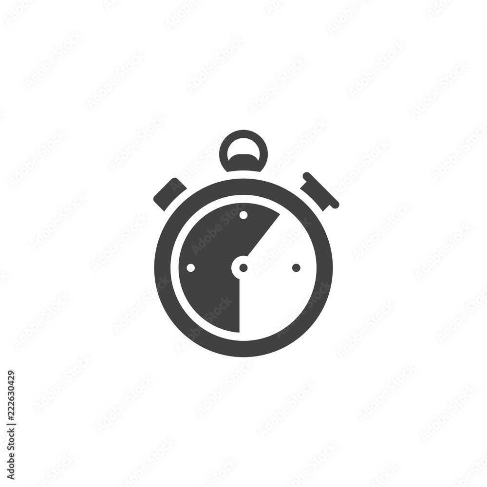 Stopwatch vector icon. filled flat sign for mobile concept and web design. Timer simple solid icon. Symbol, logo illustration. Pixel perfect vector graphics Stopwatch vector icon. filled flat sign for mobile concept and web design. Timer simple solid icon. Symbol, logo illustration. Pixel perfect vector graphics