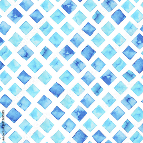Abstract blue watercolor background.