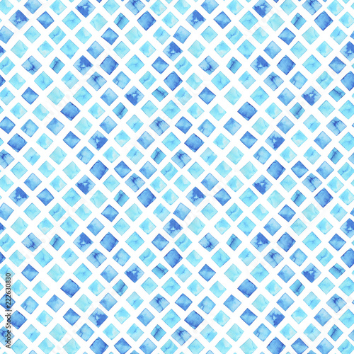 Abstract blue watercolor background.