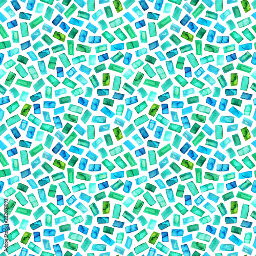 Seamless pattern with green rectangles.
