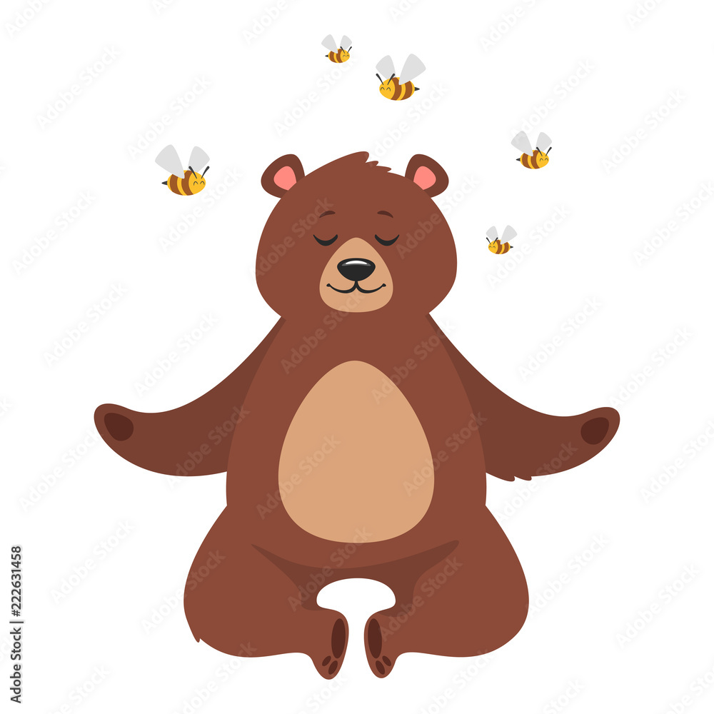 cartoon brown grizzly bear cartoon brown grizzly bear