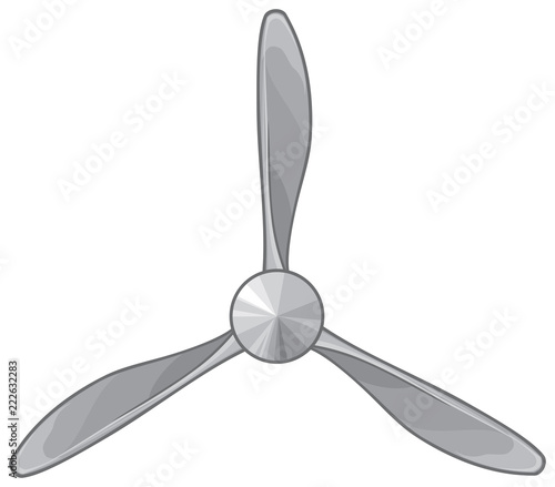 Airplane propeller vector illustration