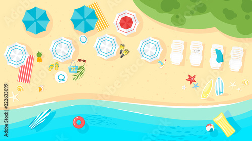 tropical island sea shore