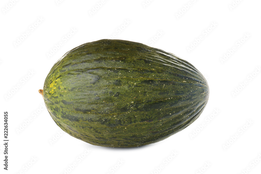 Whole tasty ripe melon on white background Whole tasty ripe melon on white background