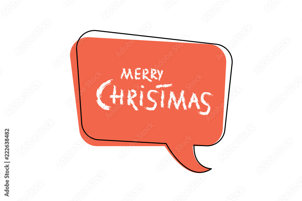 Merry Christmas brush handwritten lettering. Vector illustration. Merry Christmas brush handwritten lettering. Vector illustration.