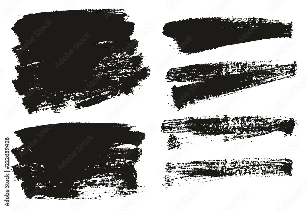 Fototapeta premium Paint Brush Background High Detail Abstract Vector Background Set 70
