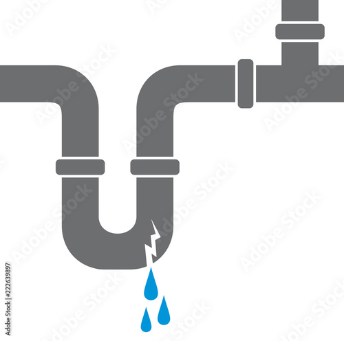 broken water pipe (dripping)