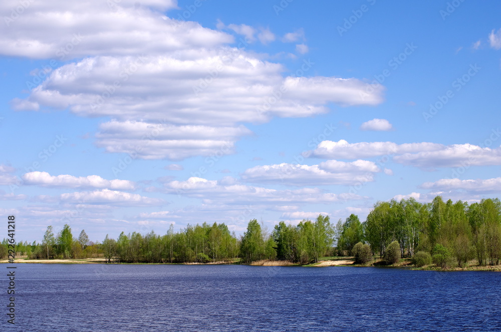 Belorussia lake landscape