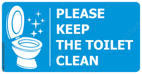 please keep toilet clean label