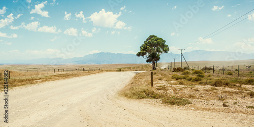 South Africa hot dusty road