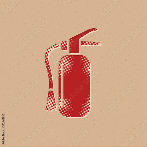 Halftone Icon - Fire extinguisher