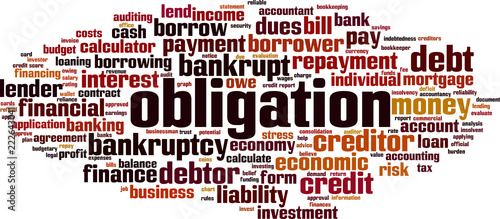 Obligation word cloud