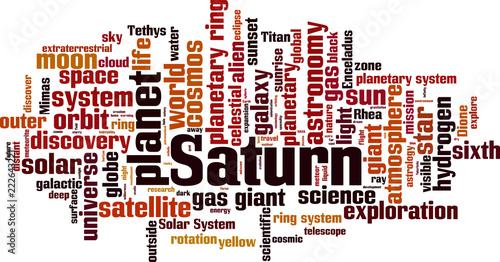 Saturn word cloud