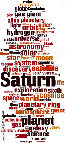 Saturn word cloud