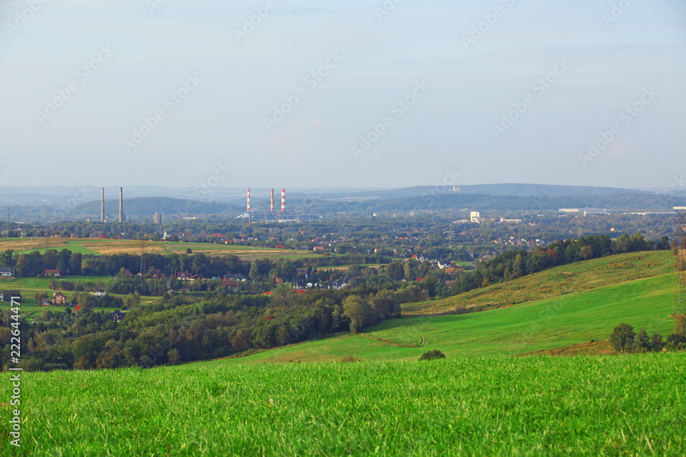 Obraz premium Krajobraz wiejski