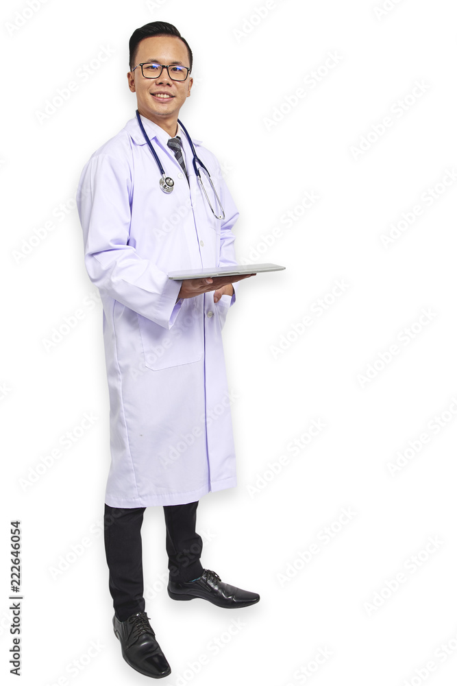 Asians doctor holding a digital tablet Asians doctor holding a digital tablet