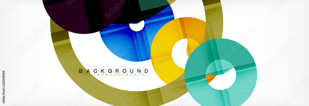 Geomtric modern backgrounds, rings abstract template Geomtric modern backgrounds, rings abstract template