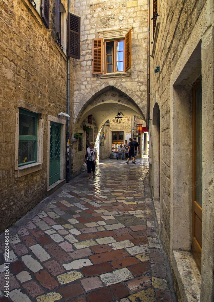 Fototapeta premium Kotor street (Montenegro)