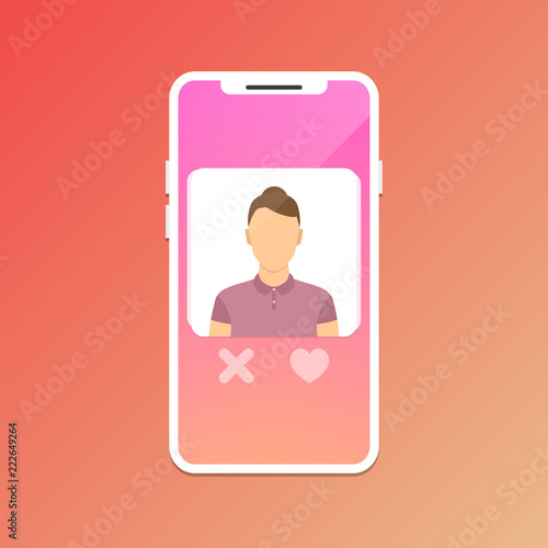 Dating application concept