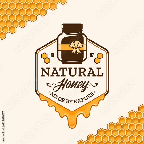 Vector honey logo