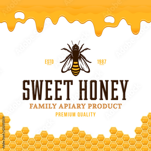 Vector honey logo