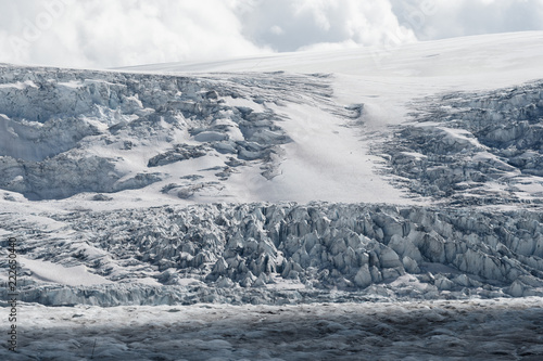 Close up of Athabasca Glacier in the Columbia Icefields