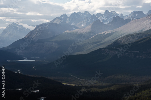 Dramatic landscape along the Icefields Parkway  Canada