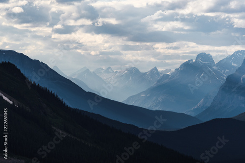 Dramatic landscape along the Icefields Parkway  Canada