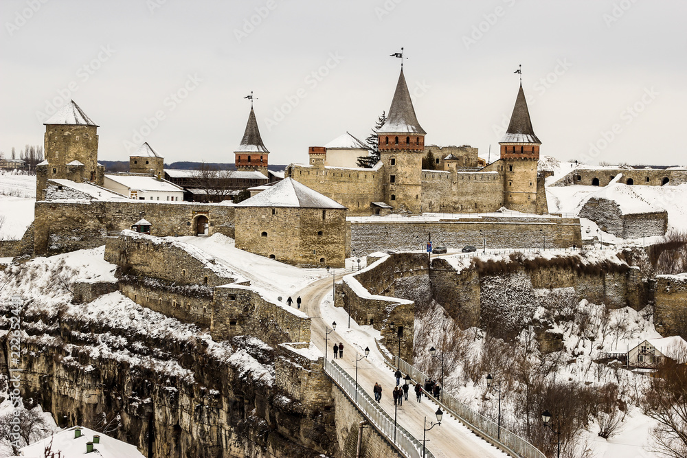 Obraz premium View of the Kamenets-Podolsky castle