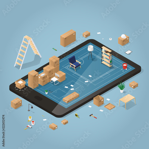 Online Moving Planning Illustration