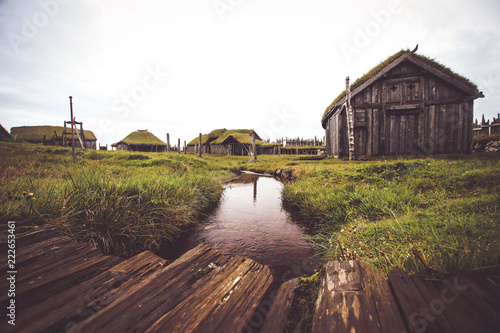 This was an old movie set that was supposed to be used as a Viking Village, but it never was and is now just a cool place you can visit in Iceland near Hofn.