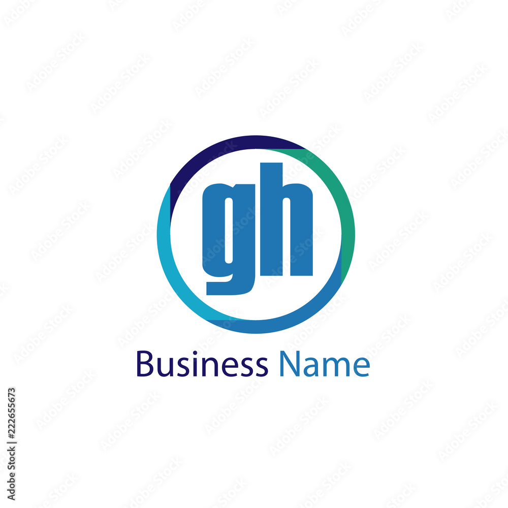 Initial Letter GH Logo Template Design Initial Letter GH Logo Template Design