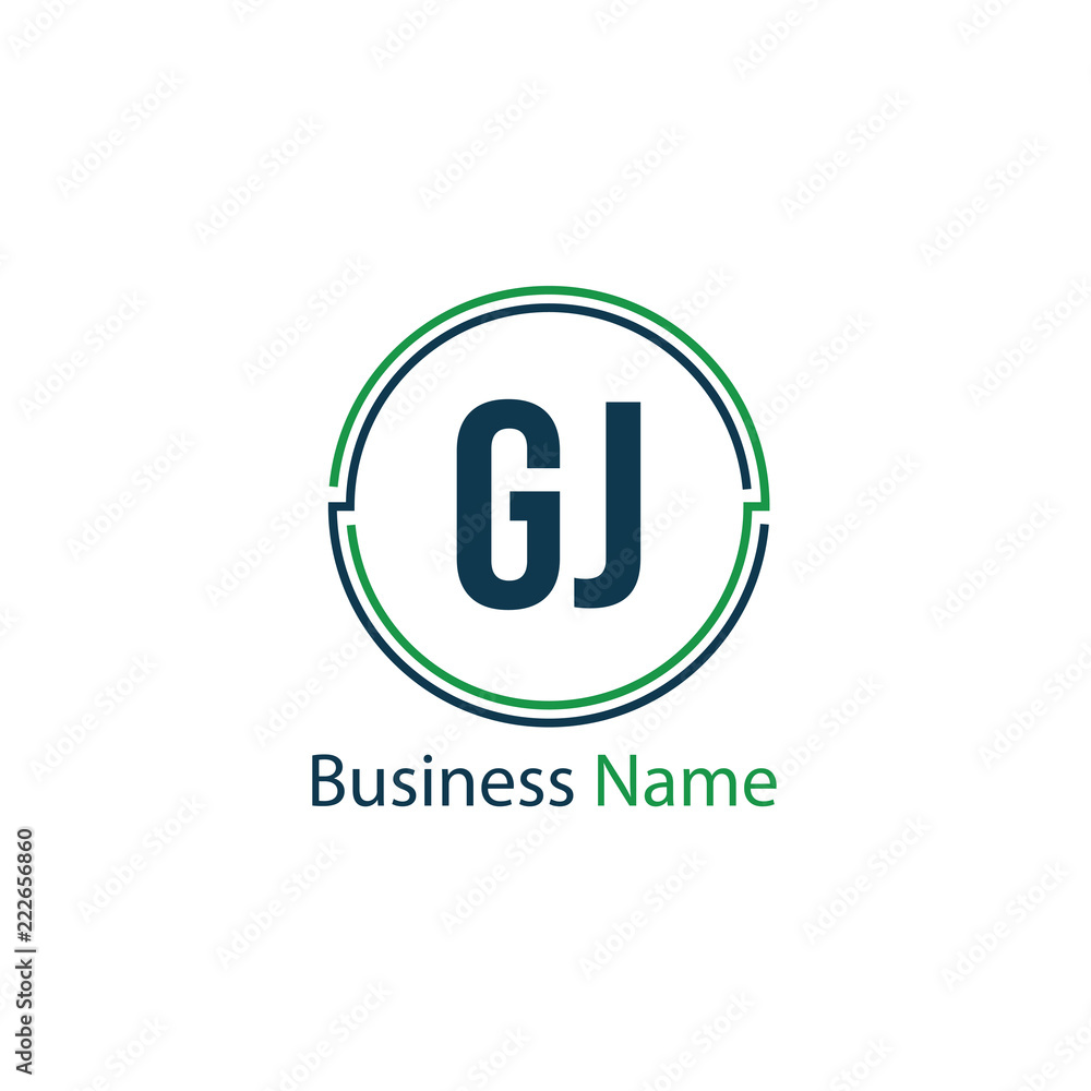 Initial Letter GJ Logo Template Design Initial Letter GJ Logo Template Design