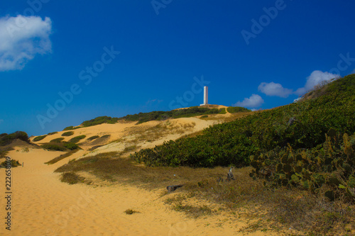 Lighthouse in white hill Ceará Brazil