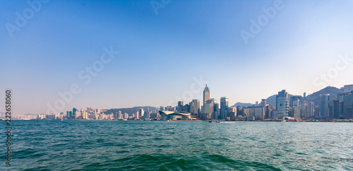 Hong Kong Skyline from Victoria Harbor Star Ferry