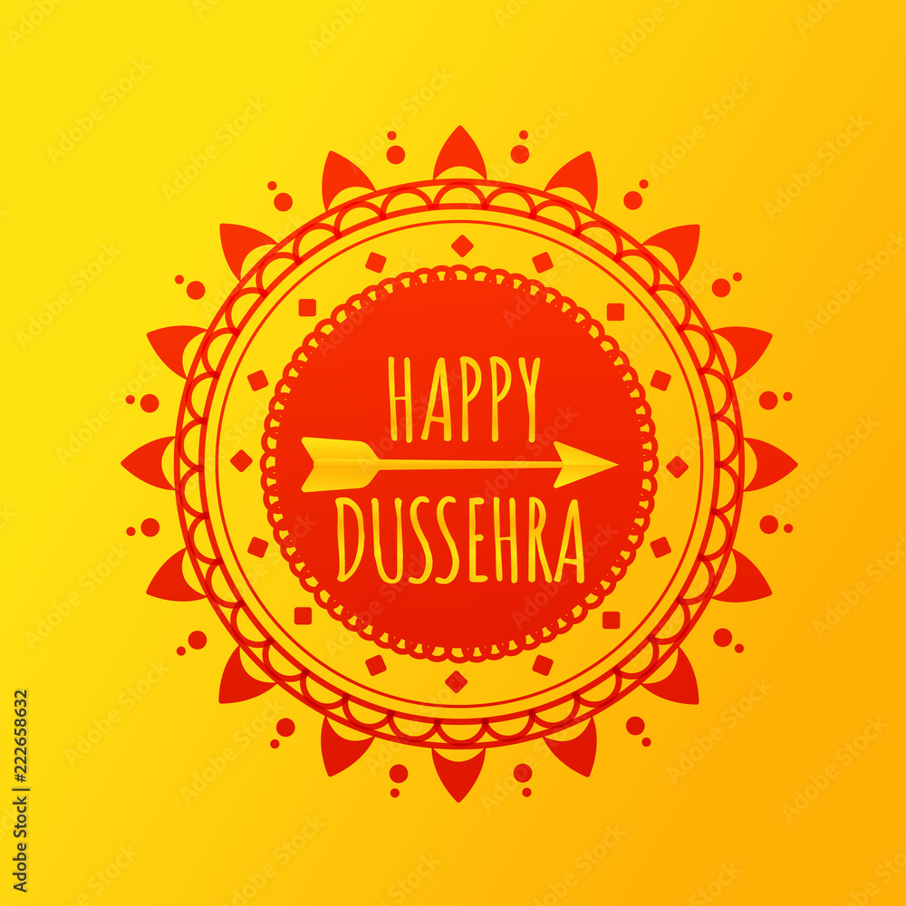 Happy Dussehra. Festival Of Dussehra vector banner Stock Vector ...