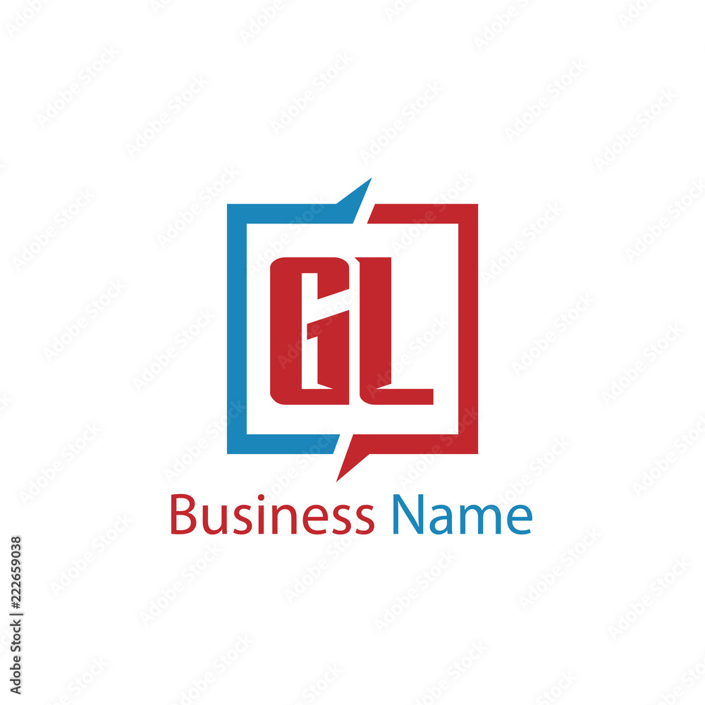 Initial Letter GL Logo Template Design Initial Letter GL Logo Template Design