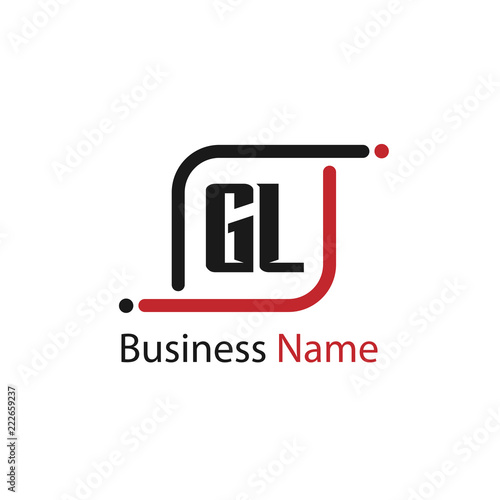 Initial Letter GL Logo Template Design