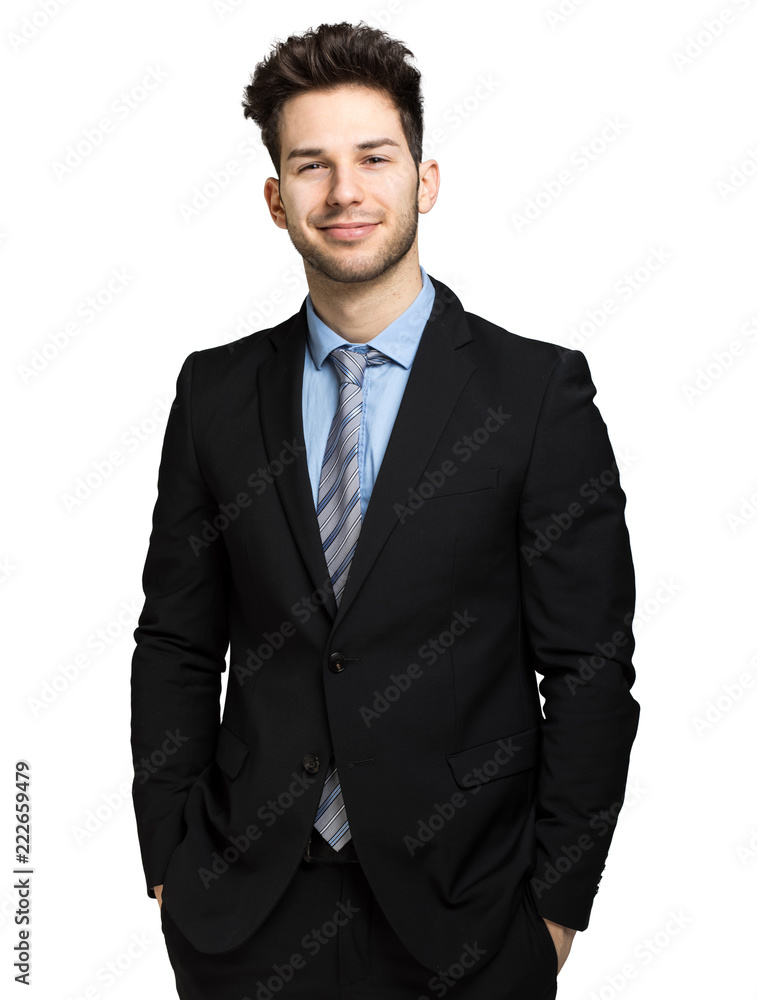 Businessman with hands in his pockets Businessman with hands in his pockets