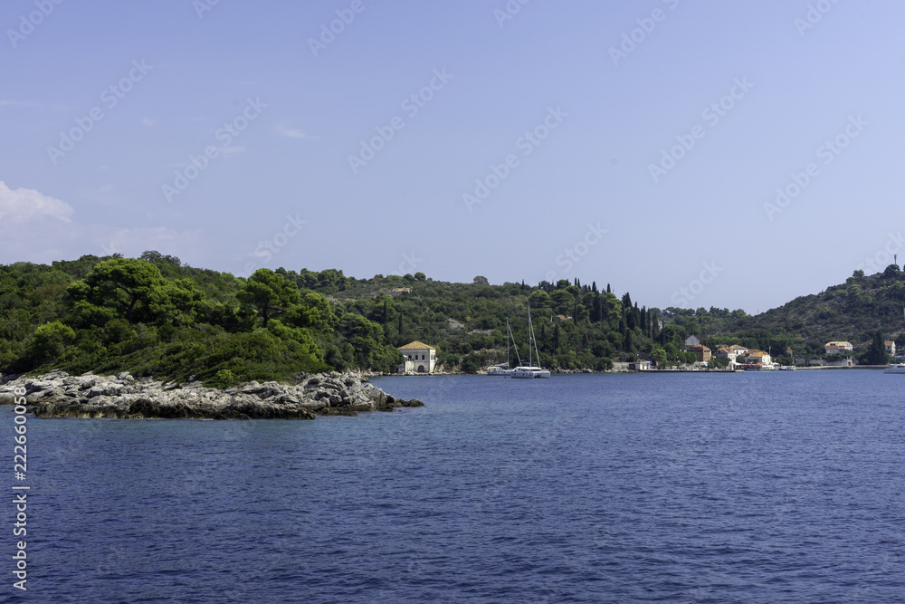 Aerial Beautiful Landscape and Sea in Croatia