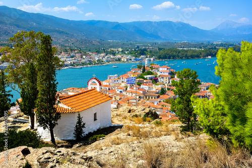 Fototapeta Naklejka Na Ścianę i Meble -  Famous Poros island, Peloponnese, Greece.