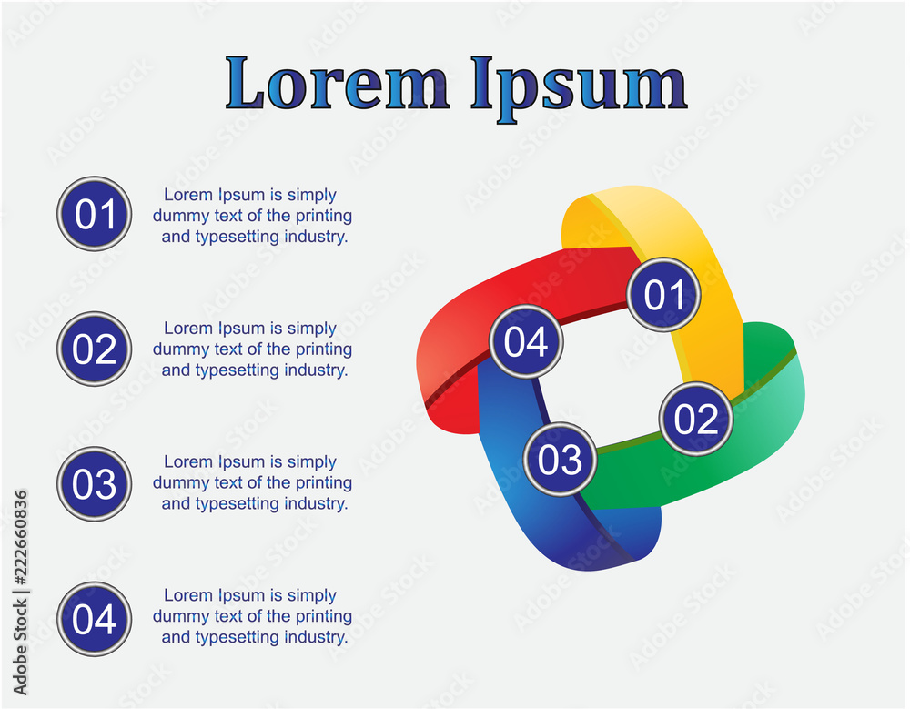 infographics colored/The figure depicts an infographic from four positions in 3D, of different colors. Infographic with text, you can easily write text to the presentation. infographics colored/The figure depicts an infographic from four positions in 3D, of different colors. Infographic with text, you can easily write text to the presentation.