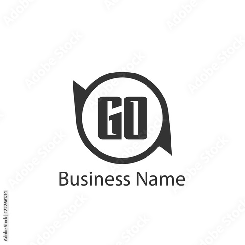 Initial Letter GO Logo Template Design