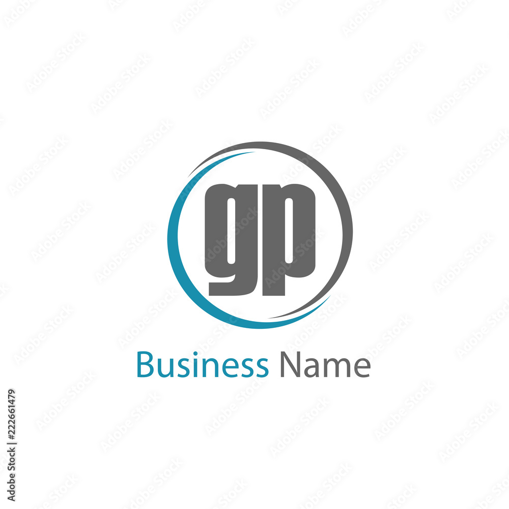 Initial Letter GP Logo Template Design Initial Letter GP Logo Template Design
