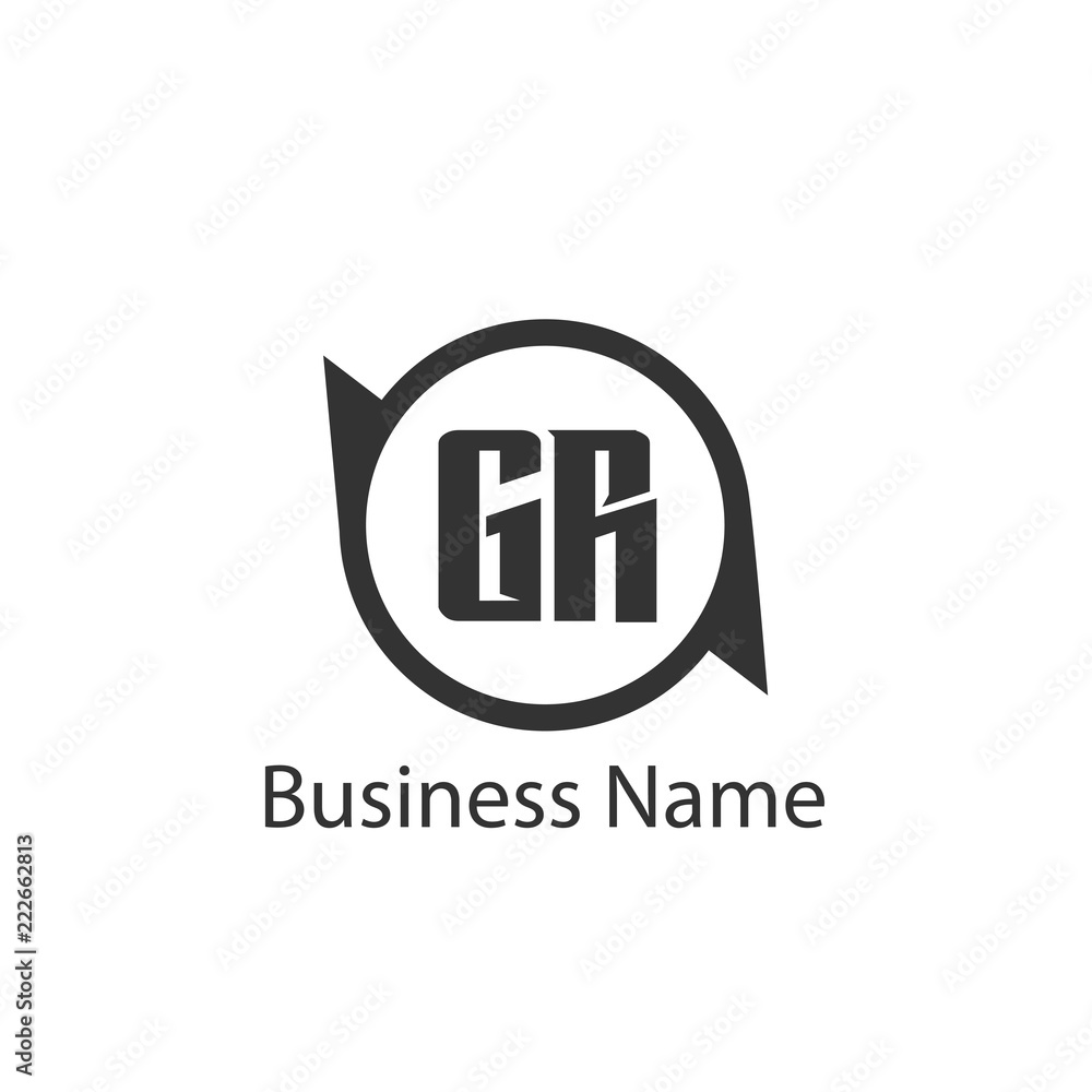 Initial Letter GR Logo Template Design Initial Letter GR Logo Template Design