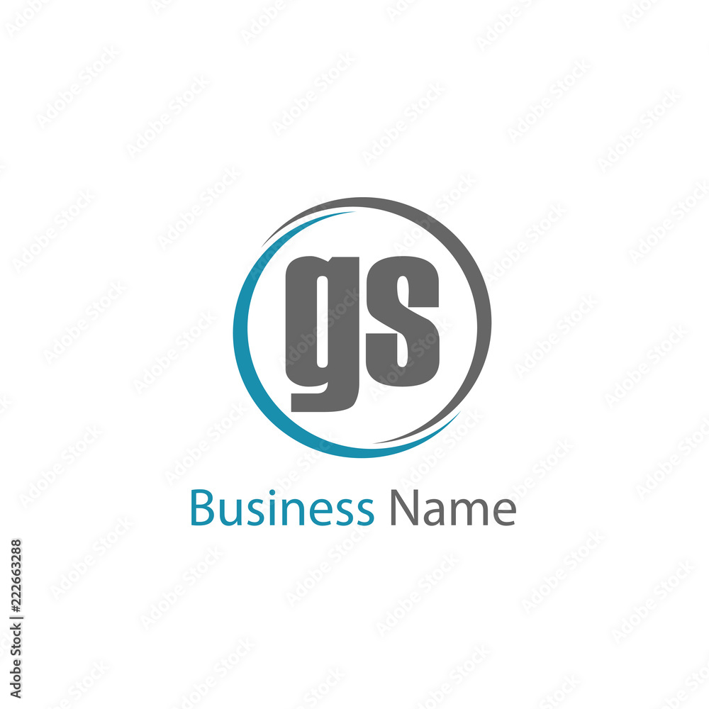 Initial Letter GS Logo Template Design