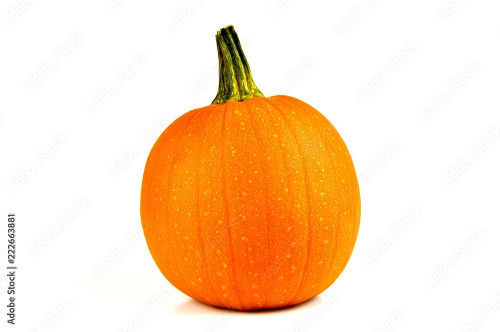 orange pumpkin isolated on a white background